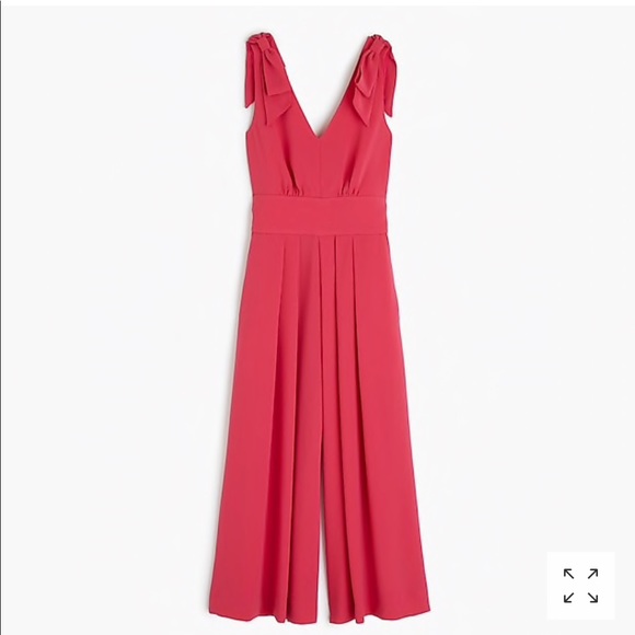 J.Crew drapey tie shoulder jumpsuit - Picture 2 of 7